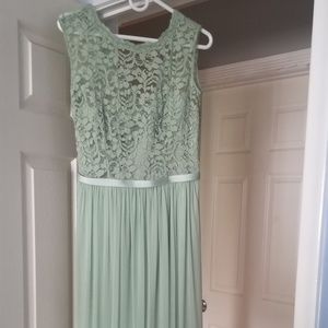 David's Bridal bridesmaid dress in meadow size 10